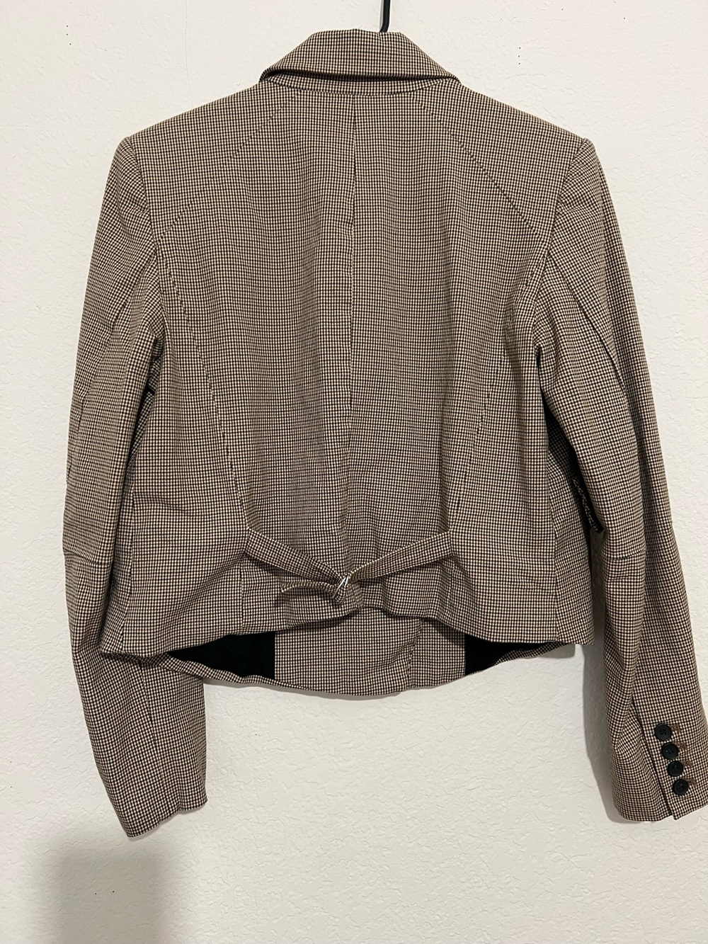 Free People Betty Blazer Houndstooth
Cropped Brown Small - Picture 5 of 6